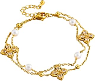 316L Stainless Steel Flower Water Drop Necklace Bracelet Earrings Anklets Holiday Fashion Jewelry Set For Lady