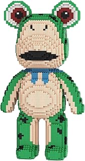 Giant Frog Bear Micro Blocks (5650 Pcs), Cute Buildable Bear Bricks, Zen DIY 3D Puzzles for Anxiety Relief, Unique Gift for Adults & Boys Girls