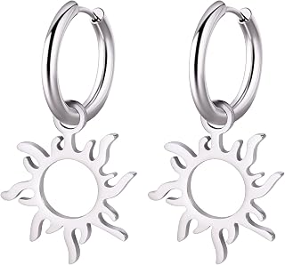 Stainless Steel Hoop Earrings Drop Dangle Earrings Jewellery Gifts for Women