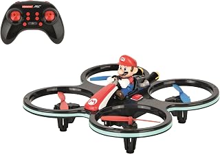Carrera RC - Officially Licensed Mario Kart Mini Mario-Copter 2.4GHz Rechargeable Remote Control Helicopter Drone Toy Easy to Fly | Officially Licensed Mario Kart Toy RC, 2.4GHz Rechargeable Remote Co