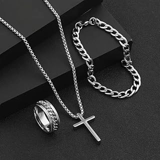 Stylish Minimalist Bracelet, Necklace and Ring for Men & Women - Adjustable, Durable & Hypoallergenic - Perfect for Daily Wear, Gifts
