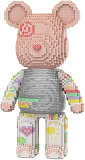 HOOLEDAY Painting Bear Micro Building Blocks Set (5250 PCS), Bear Bricks Set Home & Office Decor, Gift for Adults and Kids