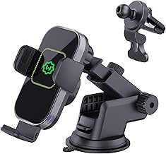 Wireless Car Charger, (New Version Automatic Arms) Auto-Clamping Fast Wireless Car Charger, Phone Holder for Car, 15W Qi Fast ChargingCompatible with iPhone 13 12 Mini 11 Pro Max,Samsung S21