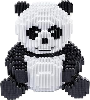 AHZILEl Animal Panda Blocks Building Set, 7822 Pcs Cute 3D Puzzle Mini Building Bricks Toy Kits, DIY Educational Particle Building Birthday Gift for Ages 8-14