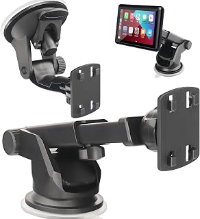 Carplay Mount(2Pcs),(4.3"-10")Backup Camera Monitor Mount,Android Auto Screen Dashboard Mounting Bracket for Carpuride,Car Play Screen Windshield Suction Cup Mount,Rear View Camera Display Holder