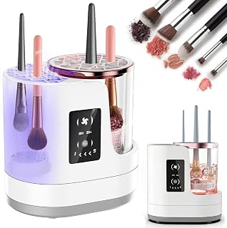 3 IN 1 Electric Makeup Brush Cleaner & Dryer Machine, Automatic Makeup Brush Cleaner, Portable USB Cosmetic Brushes Cleaner Tool for All Size Beauty Makeup Brush Set, Blush Brush, Sponges