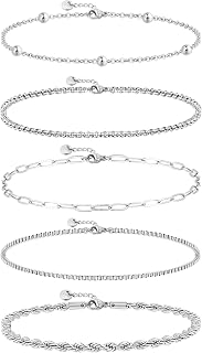 Gold Chain Stainless Steel Waterproof Bracelets For Women Stack Water Proof Non Tarnish Stacked Dainty Jewelry