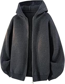 Men's Hoodies Sweatshirts Knit Cardigan Casual Spring Fall Jacket