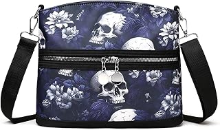 Women's Skull Shoulder Bag, Gothic Skull Wallet Y2k Backpack Street Hippie Backpack