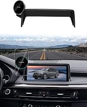 Phone Mount for BMW X5 2014-2018 / X6 2015-2019 Accessories 10.2-Inch Screen Fixed Clip, Car Magnetic Phone Holder Compatible with MagSafe, Strong Magnets 15W Wireless Charger Cell Phone Base