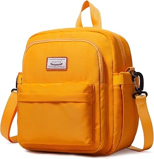 EKERHO Insulated Lunch Bag Backpack for Women, Small Crossbody Sling Insulated Tote, Convertible Lunch Cooler Box for Work - Yellow
