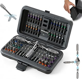 AirPlus 66 in 1 Magnetic Screwdriver Set, Ratchet Screwdriver Sets with S2 Steel Bits & Detachable T Handle, Portable Multi Tool Set for Home, Electronics, DIY Projects - Gift for Men