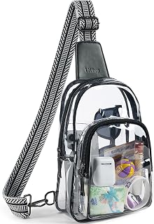 Clear Bag for Stadium Events, Clear Purse for Women Stadium Crossbody Bag, Transparent Bag for Concerts Sports