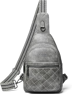 Sling Bag For Women Fanny Pack Crossbody Travel Shoulder Belt Bags Tote Backpack Purse Faux Leather