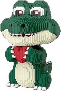 Animal Love Crocodile Micro Mini Building Blocks Set（9874PCS 39cm High Series） Gift for Adults