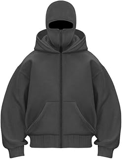 Men Hoodies Casual Double Hoodies Outerwear with Zip Pockets Long Sleeve Sweatshirt Sports Hooded Jacket Coat