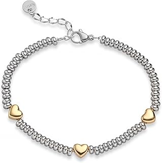 316L Stainless Steel Heart Star Charm Bracelets For Women Romantic Gift Daily Wear Casual Jewelry