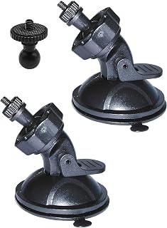 Dash Cam Mount Compatible with ORSKEY/BOOGIIO/Apexcam/Ajvvf Dashcam, Suction Cup Mount Easy to Install and Use, Strong Suction Power Hight Durability and Removeable 2 Pcs