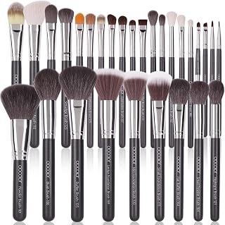Docolor Professional Makeup Brush Set 29Pcs Makeup Brushes Valentines Day Gifts Premium Goat Synthetic Fiber Foundation Face Powder Blush Concealer Eyeshadows Make Up Brushes with PU Leather Case