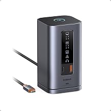 Baseus Spacemate Docking Station, 11-in-1 USB-C Dock for Windows Laptop, Triple Display with 4K HDMI & DP, 10Gbps USB-C & USB-A, Ethernet, Audio, 100W PD Charging for Dell HP Lenovo Acer and More