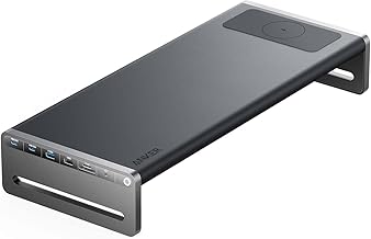 Anker 675 USB-C Docking Station (12-in-1, Monitor Stand, Wireless) | 10Gbps USB-C Ports, 4K@60Hz HDMI Display, Wireless Charging Pad, for Lenovo ThinkPad, MacBook Pro M1 / M2