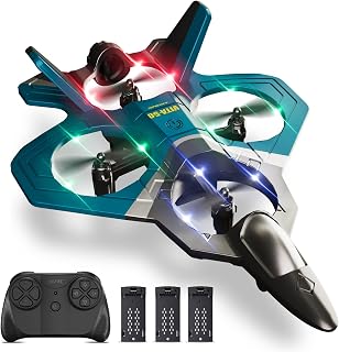 4DRC RC Airplanes Remote Control Airplanes with 3 Batteries, Foam RC Planes for Kids Adults Beginners 4-7 8-12 12-16, Remote Control Helicopter Fighter Jet Drones for Kids Adults, 360° Flip