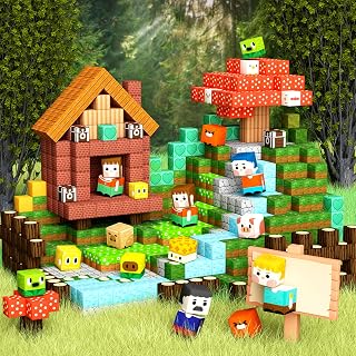 GobiDex 100PCS Magnetic Blocks Farm Animal Playset for Boys and Girls, STEM Sensory Building Toys, Preschool Educational Gifts for Kids