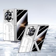for Huawei Mate X7 Magnetic Case with Built-in Screen Protector, Magnetic Hinge Kickstand,Anti‑Yellowing Clear Cover, Full‑Body Shockproof Slim Case