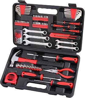 WINNER 175-Piece Multi-Purpose Automotive and Household Tool Kit in Toolbox Storage Case, Perfect for General Home and Auto Repairs, House DIY Project, Garage, Car, Travel Emergency, Father's Day Gift