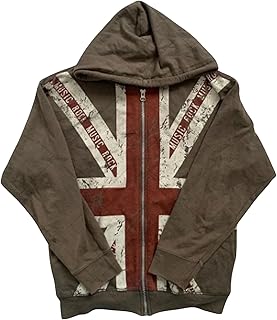 Men's Sports Jacket Zipper Hoodie Y2K Gothic Retro Hip Hop Coat